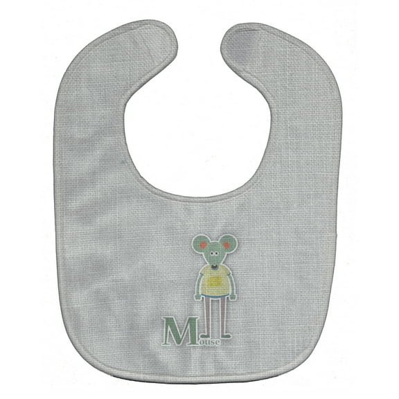 Alphabet M for Mouse Baby Bib