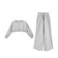 thumbnail image 1 of Sonducket Conjunto de pantalones cortos informales para niña, ropa de algodón de manga larga para viajar en primavera, pantalones con cordón, Type3 NO3, 1 of 6