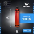 thumbnail image 5 of PROLAST Heavy Punching Bag 5 ft UNFILLED -Great for Boxing, MMA, Muay Thai - Unfilled with Bottom D-Ring ( Red ), 5 of 6