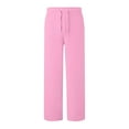 thumbnail image 6 of Soft Women's Winter Casual Wide Leg Sweatpants with Elastic Waistband for Comfortable Everyday Wear, 6 of 7