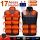thumbnail image 2 of Chaleco calefactor de 17 áreas para hombre y mujer, chaleco calefactable por USB, chaqueta calefactora de temperatura con Control inteligente, abrigo de algodón para caza, senderismo y esquí, 2 of 5