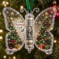 thumbnail image 2 of Christmas Cash Gift Ornament,Acrylic Butterfly-Shaped Money Holder Hanging Decor,Acrylic Holiday Money Holder Keepsake,Christmas Cash Gift Ornament for Christmas Tree, Fireplace Decoration,Green, 2 of 4