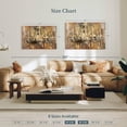 thumbnail image 4 of Elephant Stock Sophisticated Crystal Chandelier Wall Art - Horizontal Canvas Wall Art - Living Room Wall Decor - Decor Elements Canvas - Orange And Brown Decor - 39" x 26", 4 of 8