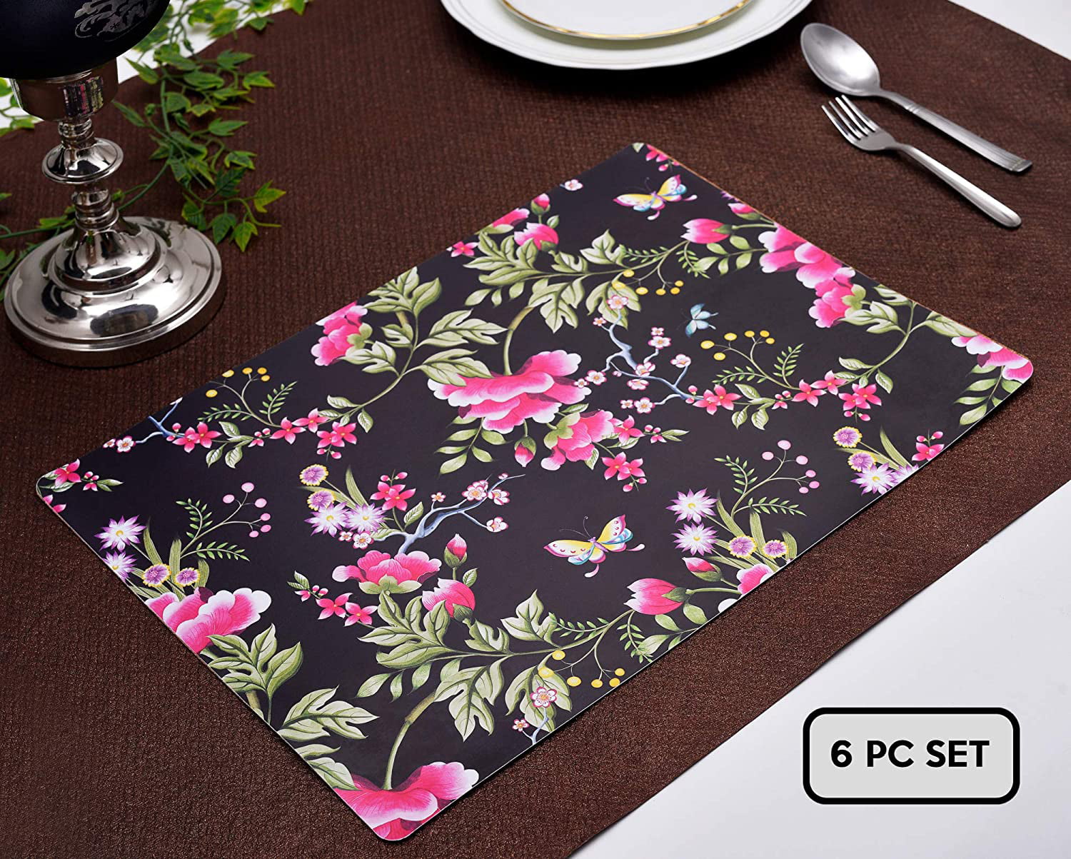 kitchen table floral placemats