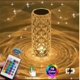 thumbnail image 1 of Lámpara de ambiente para dormitorio con forma de rosa, decorativa, para mesita de noche, con sensor, recargable, regalo creativo, 1 of 5