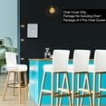 thumbnail image 2 of PiccoCasa Stretch Spandex Bar Stool Cover for Short Back Chair Snow White 4, 2 of 8