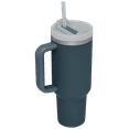 thumbnail image 2 of Reusable Vacuum Quencher Tumbler with Straw, Leak Resistant Lid, Insulated Cup, SOFT MATTE, Maintains Heat Cold, Heat, and Ice for Hours, 2 of 4