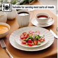 thumbnail image 4 of BTaT- Porcelain Dinner Plates with Gold Trim,10.5 inch, Set of 6, White Dinner Plates, White Dinner Plates Bulk, White Plate Set, Plates, Dinner Plates, 4 of 8