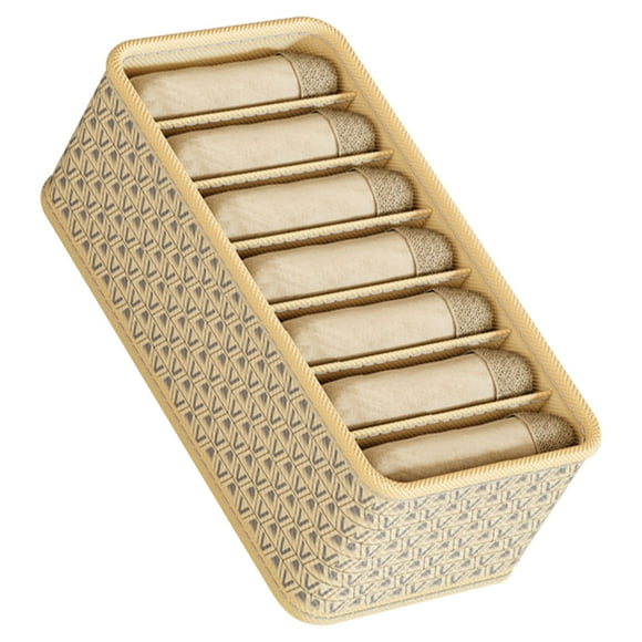 Closet Organizers, Fabric Drawer Organizer Dividers for Bedroom, Space Saving, Beige, Practical Solution for Organization
