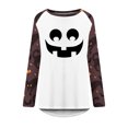 thumbnail image 4 of Blusa suelta informal de manga larga con cuello redondo para mujer, camisas con estampado de Halloween Fridja fjkfkj2392, 4 of 5