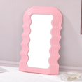 thumbnail image 4 of Espejo de Pared para Colgar, Diseño de Decoración para Entrada de Baño, Fácil de Montar, Montado en La Pared Y de Mesa, Diseño Contemporáneo Rosa Gloria Espejo de maquillaje de mesa, 4 of 6