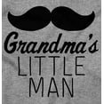 thumbnail image 2 of Grandma's Little Man Funny Mustache Bodysuit Jumper Boys Infant Baby Brisco Brands 12M, 2 of 6