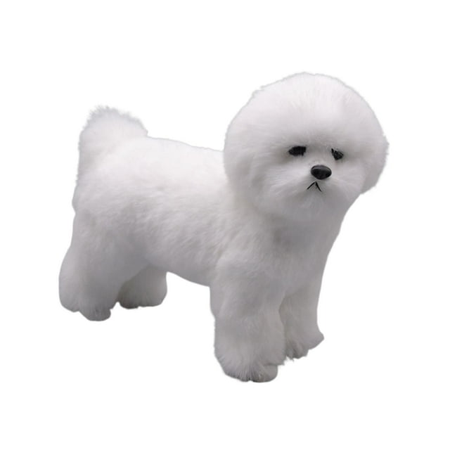 kurtrusly Réaliste Chien Peluche Jouet Interactif Compagnon Décor pour Tout-Petit Ours Debout Chien 1Set