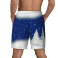 thumbnail image 3 of Kdxio Christmas Fir Tree Print Men'S Swim Trunks With Compression Liner 7 Inch Inseam Quick Dry Swim Shorts, 3 of 7