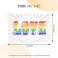 thumbnail image 5 of DouZhe Rainbow Love Sign Banner, LGBT Pride Hanging Banners Backdrop Festive Party Decor for Indoor Outdoor, 47 x 71 Inches, 5 of 7