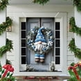 thumbnail image 4 of SLYNSHome Christmas Door Covers Decorations Xmas Blue Gnome Backdrop Banner Backdrop for Holiday New Year Party Supplies, 4 of 7
