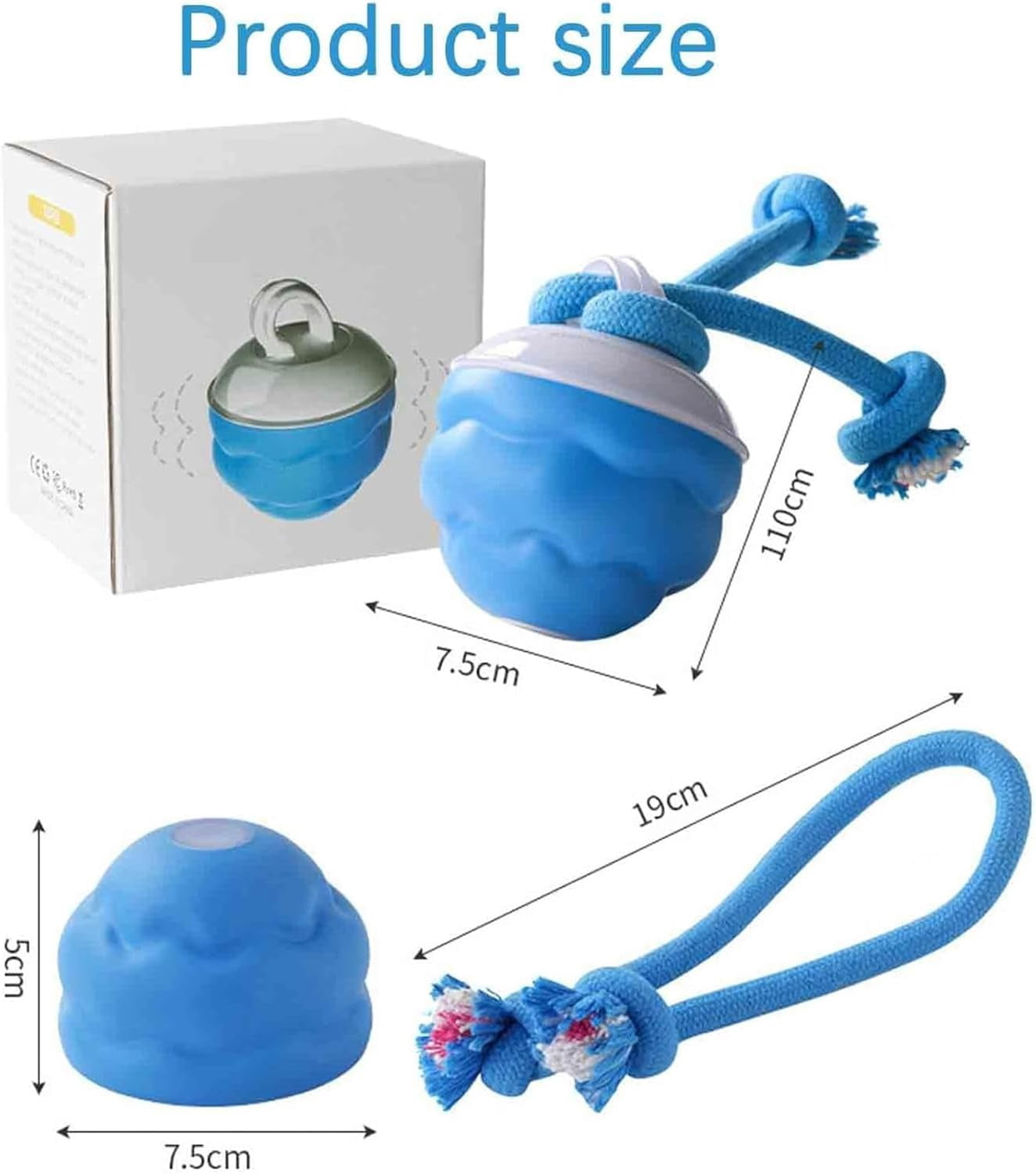 2026 New Interactive Smart Rolling Pet Ball – Motion-Activated Squeaky Chase Toy for Small, Medium & Large Dogs