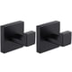 thumbnail image 1 of 2 Pack Matte Black Towel Hook Stainless Steel Bathroom Rust Proof Clothes Towel Coat Hook Wall Moun, 1 of 5
