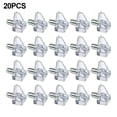 thumbnail image 1 of CUITING 10/20/50 Pcs Transparent Shelf Studs Pegs Plastic Laminate Support Hardware, 1 of 7