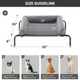 thumbnail image 3 of Large Elevated Cooling Dog Bed, Raised Pet Cot Beds for Large Dogs, Elevated Outdoor Dog Bed, Chew Proof Portable Cooling Pet Cot with Skid-Resistant Feet and Breathable Mesh, 3 of 12