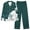 Dark Green, variant on Wang6 Women's Plus Size Pajamas Sets 2 Piece Long Sleeve Pjs Sets Causal V Neck Shirts Straight Leg Pants Ladies Loose Fit Floral Printed Sleepwear Lounge Sets Wine XL