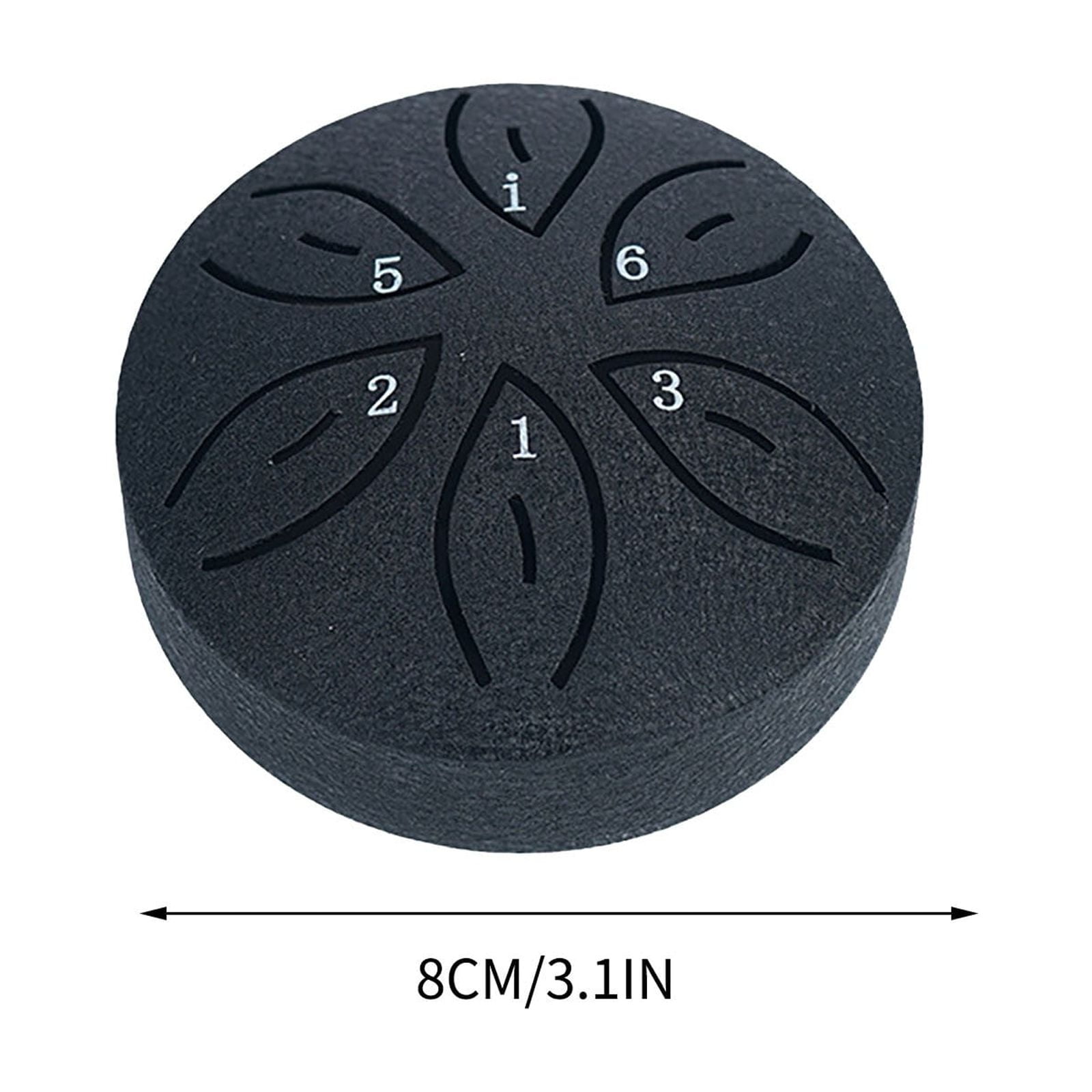 CYBIBO Tongue Drum, Steel Tongue Drum, 3 Inch 6 Note Steel Hand Drum with Bag, Hand Drum for Camping, Meditation or Yoga, Steel Drum for Beginner Adult Kids