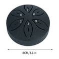capino Mini Steel Tongue Drum for Kids 3 Inch 6 Notes Percussion