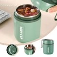 thumbnail image 4 of Fiambrera térmica con aislamiento de acero inoxidable, 1 capa, recipiente para alimentos a prueba de fugas, apto para niños y adultos, ideal para el colegio o de picnic, 4 of 8