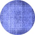 thumbnail image 1 of Ahgly Company Machine Washable Indoor Round Persian Blue Traditional Area Rugs, 5' Round, 1 of 4