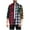 Red, variant on APEXFWDT Mens & Boys Flannel Plaid Shirts Long Sleeve Button Down Shirts Color Block Casual Lightweight Shirt Jacket