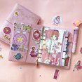 thumbnail image 4 of SAYTAY Cuaderno de cuentas de mano de Sakura para niña mágica, material de herramienta de contabilidad de mano, conjunto completo de lindo cuaderno de hojas sueltas ST-001, 4 of 5