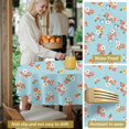 thumbnail image 5 of Pioneer Flower Floral Print Pattern Round Tablecloth 60 X 60 Inch, Wrinkle Resistant Wipeable Table Cloth for Kitchen Dining Picnic Patio Party, 5 of 6