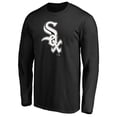 thumbnail image 2 of Men's Black Chicago White Sox Team Official Logo Long Sleeve T-Shirt, 2 of 3