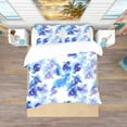 thumbnail image 3 of Designart 'Abstract Leaves Pattern' Tropical Bedding Set - Duvet Cover & Shams, 3 of 4