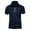 Navy, variant on JTieacloth Collar Shirt for Men Men'S Spring And Summer Fashion Loose Lapel Zipper 3d Short Sleeved Tops T Shirt Tops Black L