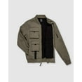 thumbnail image 4 of Men's Elnathan Fleece Utility Bomber Jacket - Light Olive, Medium, 4 of 5