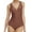 Coffee, variant on LIORA Women’s One Piece Swimsuits V Neck Swimwear Ruched Tummy Control Bathing Suit US Small, Red