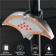 thumbnail image 3 of USB Charging Waterproof Bicycle Turn Tail Light Turn Signal Bicycle Signal with Remote Controller for Night Cycling, 3 of 9