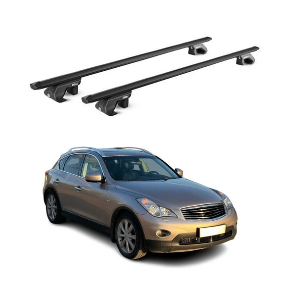 OMAC Roof Rack Cross Bars Luggage Carrier for Infiniti EX35 EX37 2008-2013 Black 2X