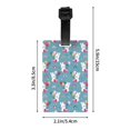 thumbnail image 4 of Luggage Tags for Suitcases, Cute Rabbit Balloon Flower Leather Bag Luggage Tags ID Label Tags Privacy Protection Travel Bag Labels, 4 of 6
