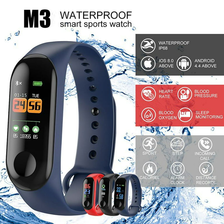 M3 Long Battery Life Sports Waterproof Heart Rate Sleep Monitoring