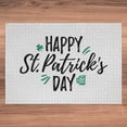 thumbnail image 5 of Ambesonne St Patrick's Day Jigsaw Puzzle Durable Cardboard, Brush Written Art, 1000 pcs, White Jade Green Black, 5 of 5