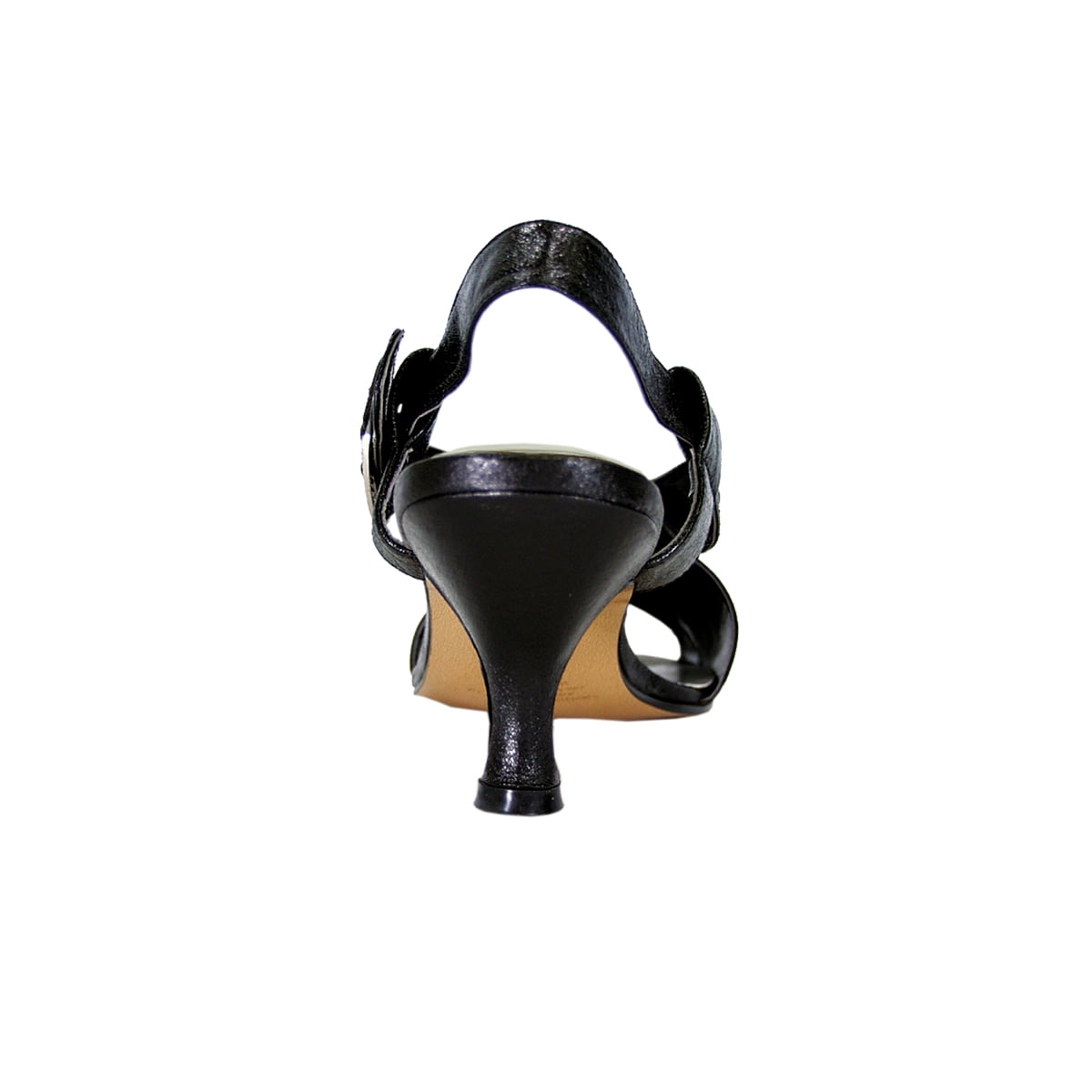 FLORAL Helene Women's Wide Width Trendy Elegant Crisscrossed Straps Styled Open Toe Sandals BLACK 10