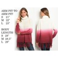thumbnail image 2 of JED FASHION Women's Ombre Fringe Hem Turtleneck Sweater, 2 of 2