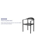 thumbnail image 4 of Flash Furniture HERCULES Series 1000 lb. Capacity Black Plastic Cafe Stack Chair, 4 of 12