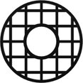 thumbnail image 1 of Ekena Millwork CMPP22ONSBL O'Neal Architectural Grade PVC Pierced, Black Urethane Ceiling Medallions 22"OD x 8"ID x 3/4"P, 1 of 4