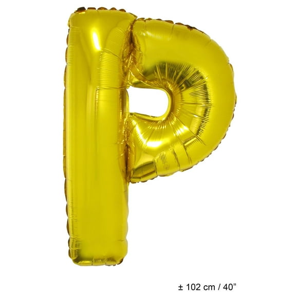 Balloon-Foil-Letter P-40"-Gld