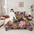 thumbnail image 4 of Castle Fairy Floral Leopard 2Pcs Bedding Comforter Set for Women Men Teens,Flower Rose Cheetah Twin Comforter Sets,Animal Wildlife Breathable Bedding Set,Ultra Soft Home Decor, 4 of 8