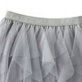 thumbnail image 6 of Elainilye Fashion Women Fairy Skirt Versatile Solid Color Short Skirt Mesh Skirt Multilayer Short Skirt,Gray, 6 of 8