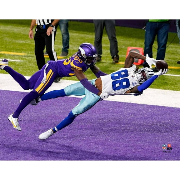CeeDee Lamb Dallas Cowboys Unsigned Diving Touchdown Catch Photograph
